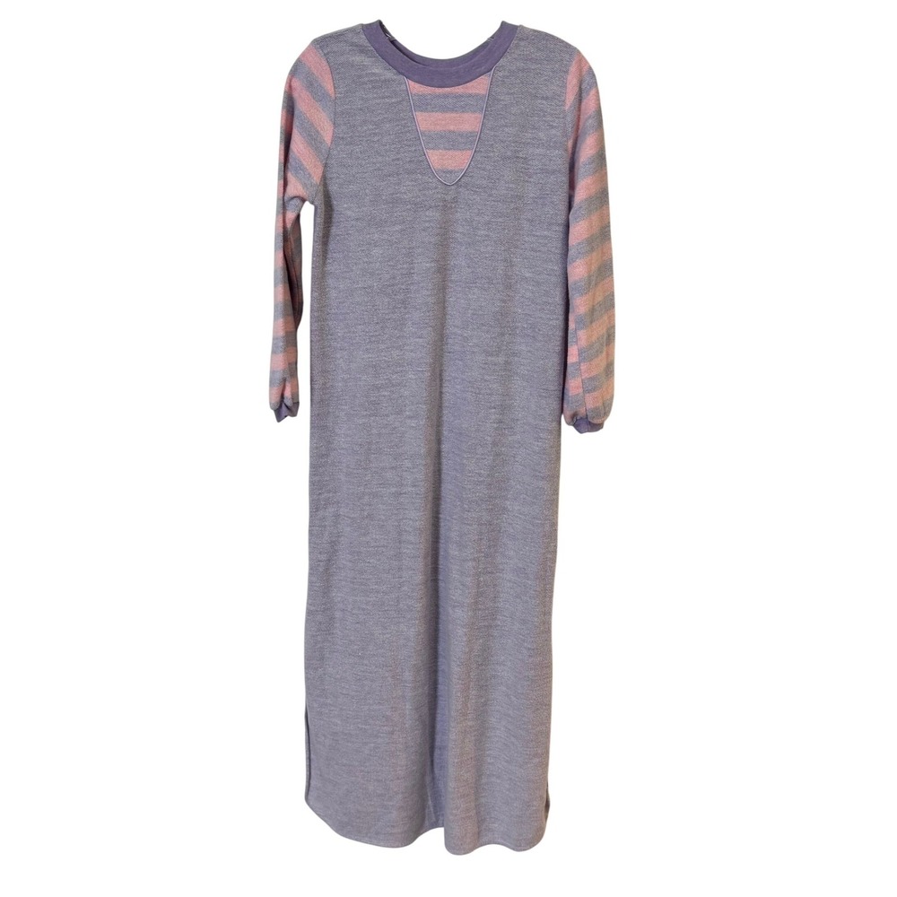 Vintage‎ 80s PJs Nightgown Pastel Knit Long Sleeve Brandywine